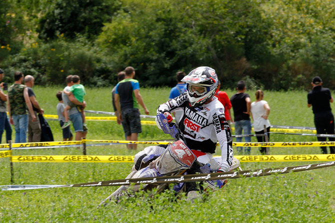 Loci Larrieu 3ème de l'enduroGP et victoire en E2 juste devant Bellino loci larrieu gp italie j2