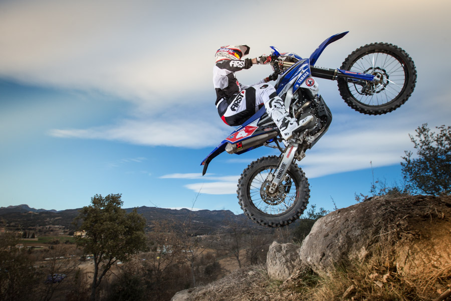 photo enduro Yamaha Loici Larrieu pilote moto enduro avec la 450 WF Yamaha en 2016