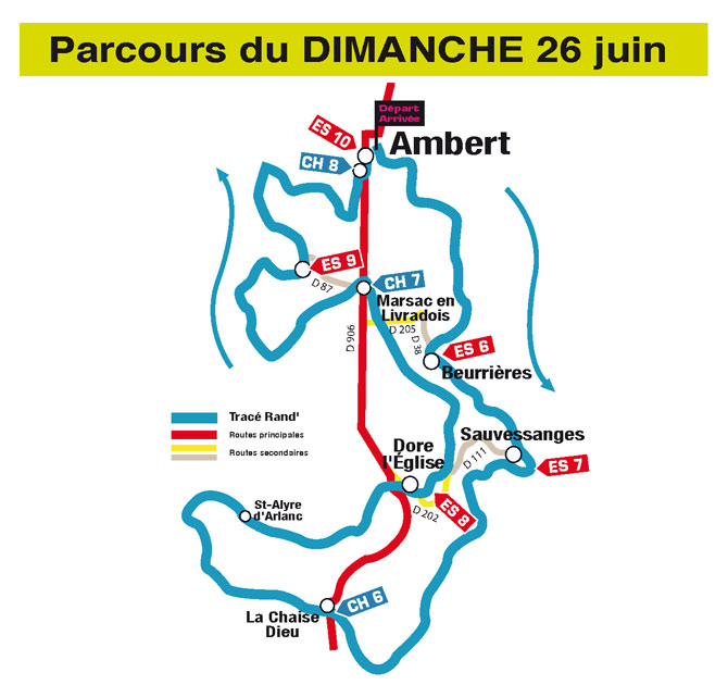 clic sur l'image pour télécharger le plan du dimanche en grande résolution parcours rand auvergne 2016 dimanche 26 juin