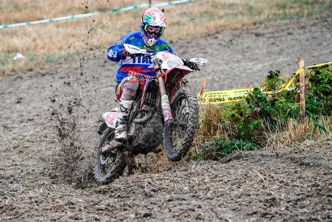 Giacoma Redondi le chef de file du team Italien, avec une 500 CRF redondi honda ISDE 2016