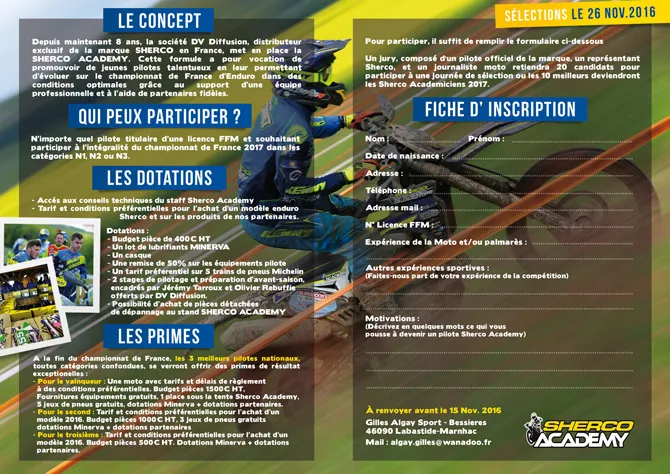 clic sur l'image pour télécharger le formulaire selection sherco academy 2017