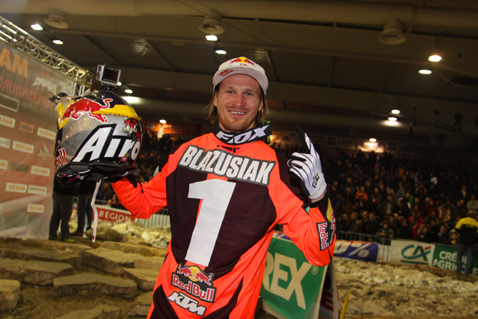 Taddy Blazusiak lors de son 6ème et dernier titre en SuperEnduro en 2015