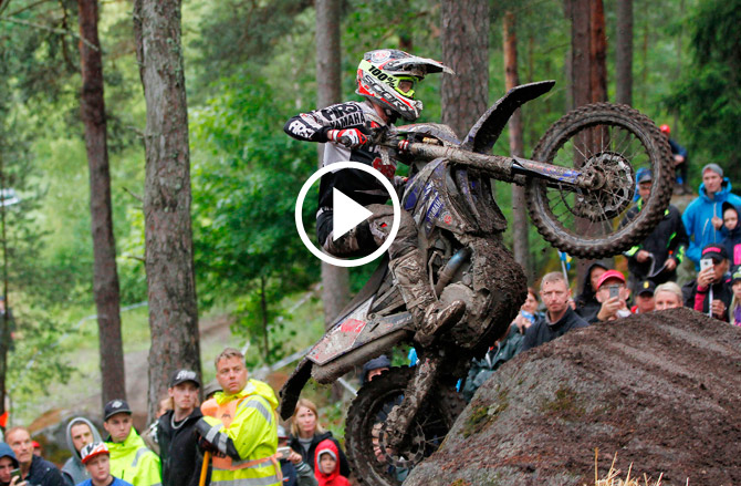 Loic Larrieu dans la spéciale extrême video enduro gp suede j1