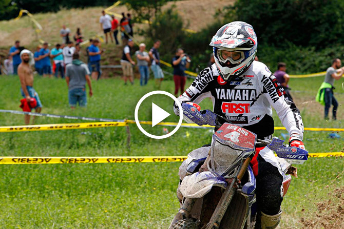 Week-end solide pour Loic Larrieu avec une 3ème place le dimanche en EduroGP video endurogp italie