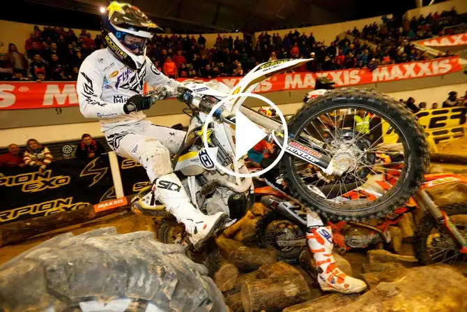 Vidéo Colton Haaker pilote Super Enduro Husqvarna video super enduro madrid