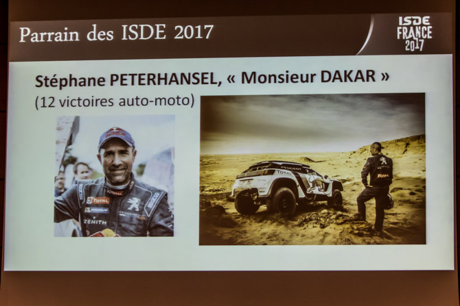 Stéphane Peterhansel sera le parrain des ISDE ISDE 2017 Stéphane Peterhansel