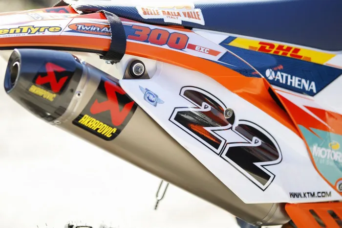 La KTM 300 EXC de Jonny Walker La KTM 300 EXC de Jonny Walker