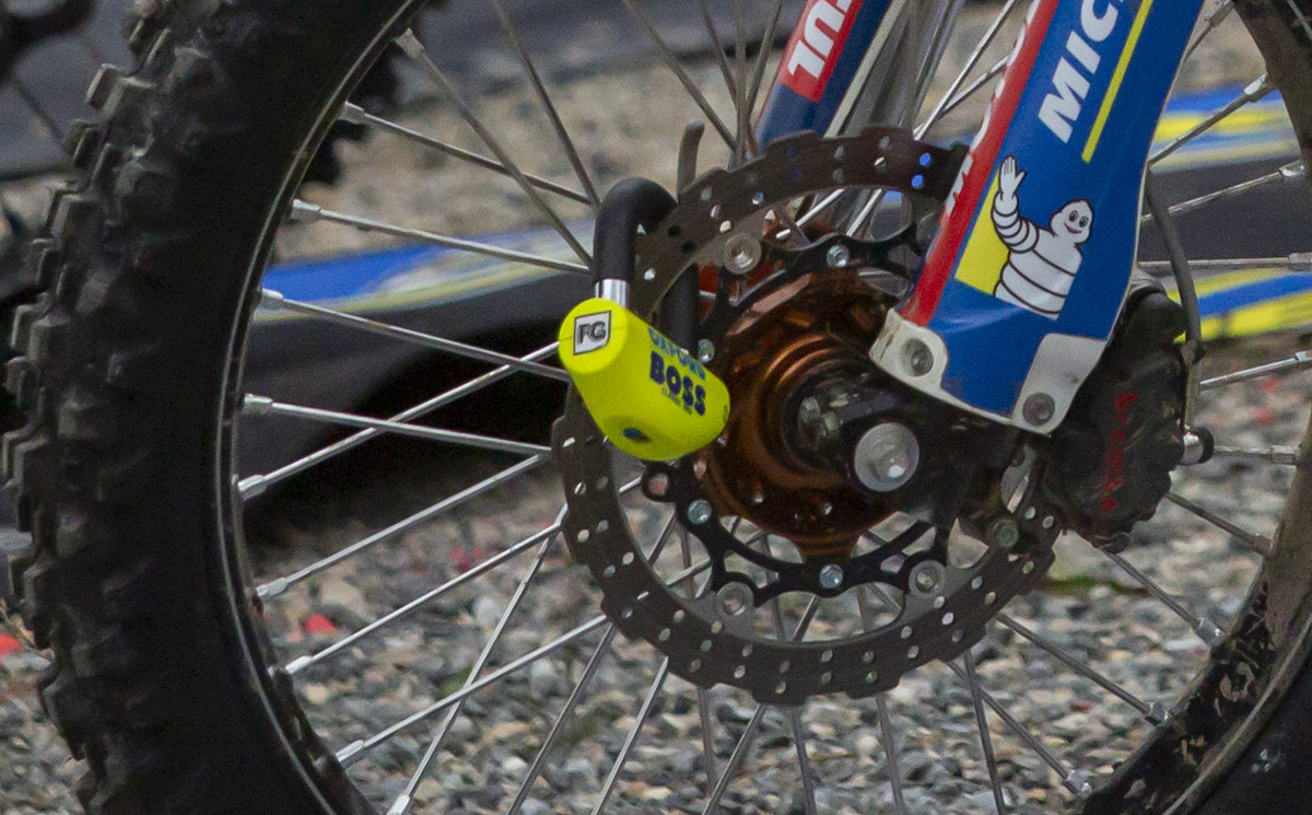 Antifurto moto paddock enduro