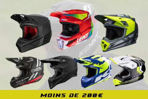Quel casque à moins de 200€ choisir pour l'enduro ou le  motocross?