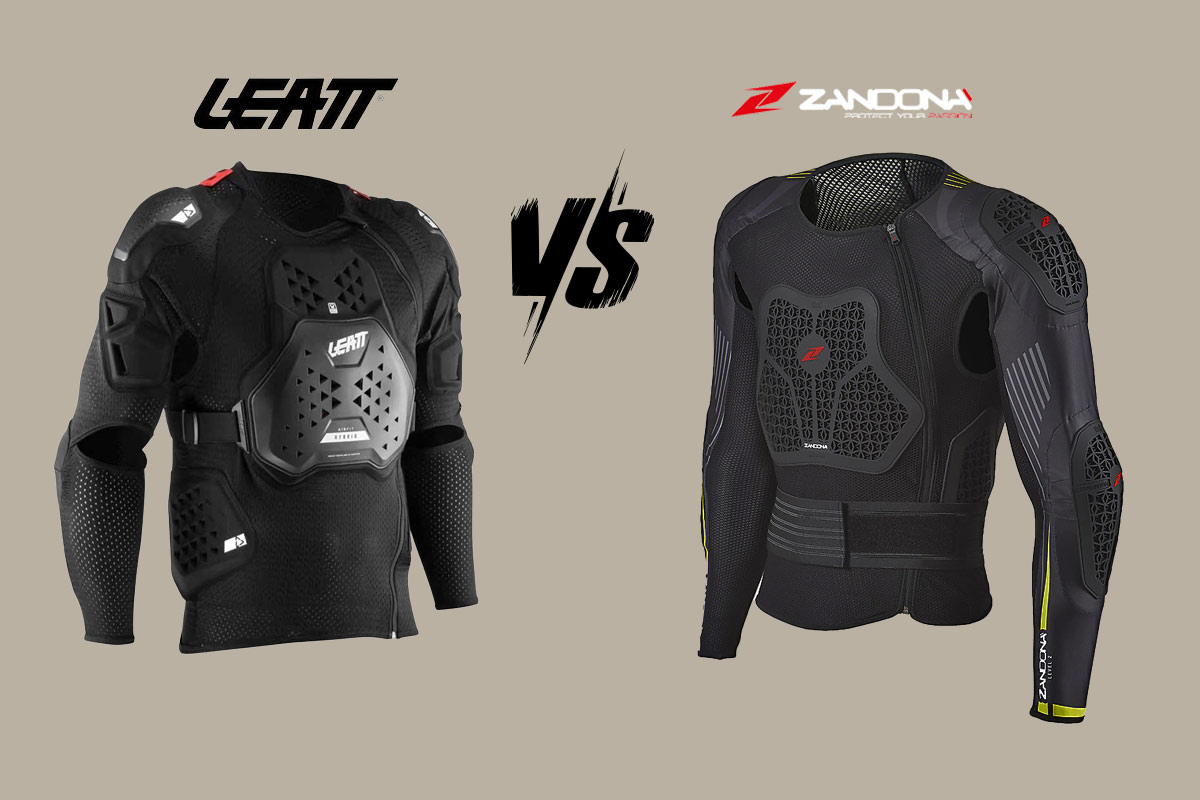 Gilet Leatt 3DF Hybrid face à face, gilet Zaondona Net cube