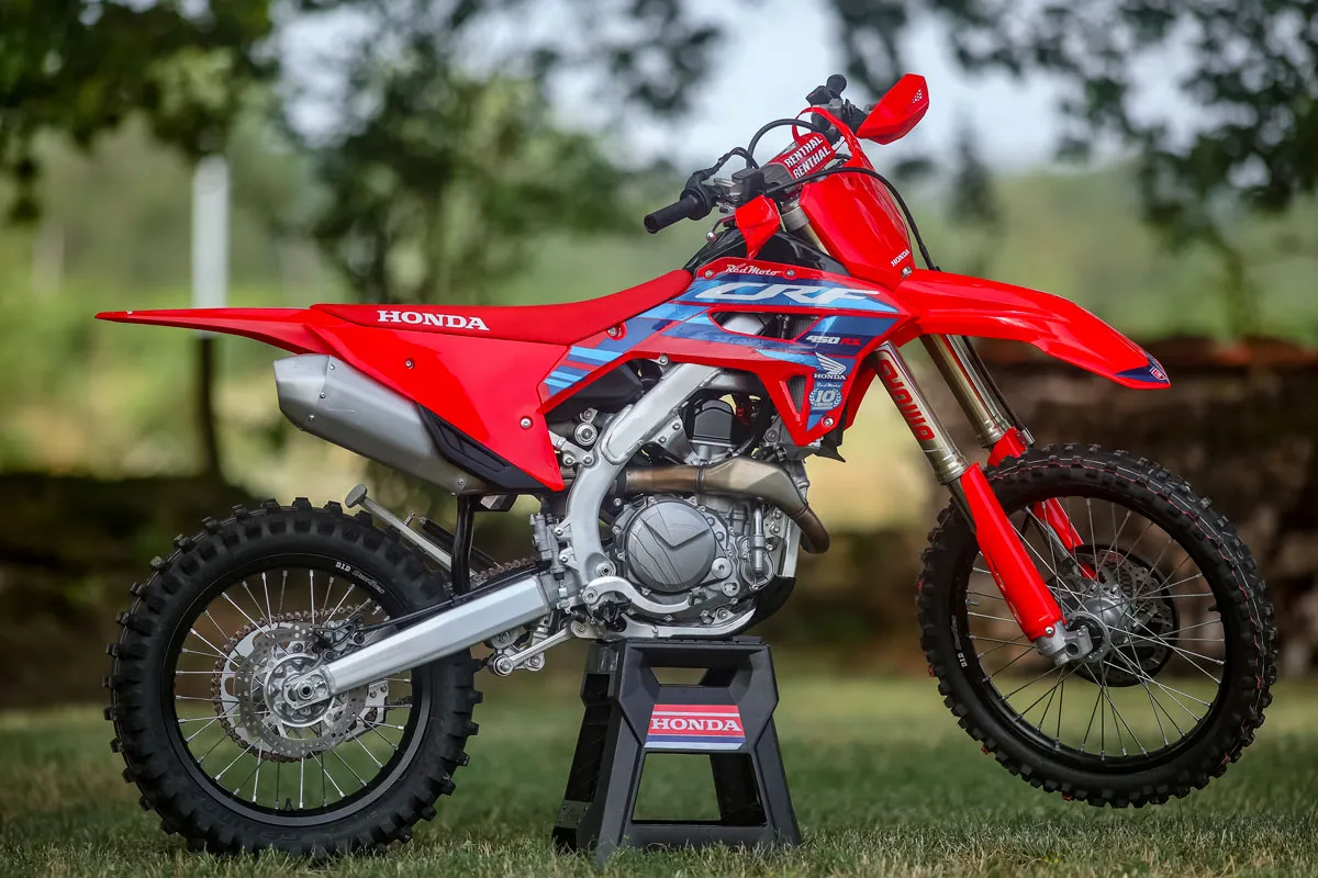 moto Honda 450 RX  2024 Red Moto