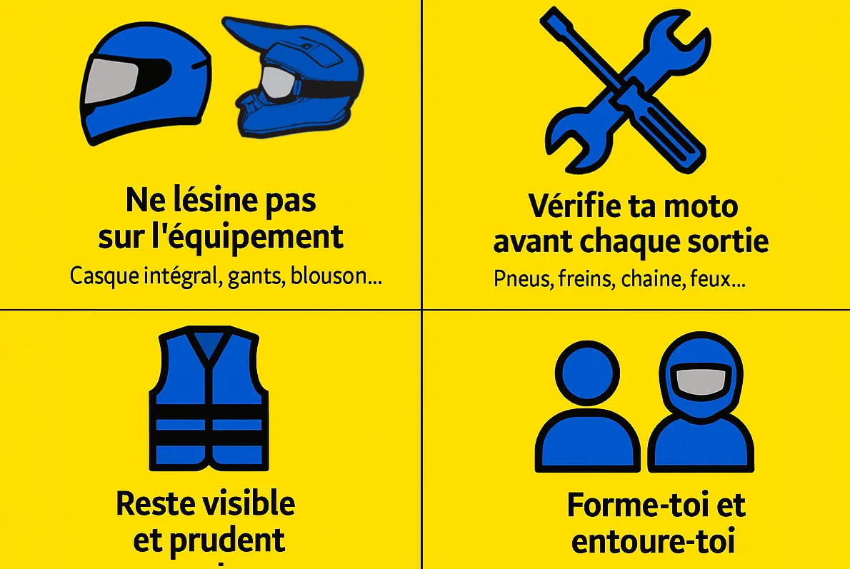Conseils de sécurité pour jeune pilote de moto 50cc