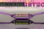 Guidon Renthal violet modern rétro Guidon Renthal violet modern rétro