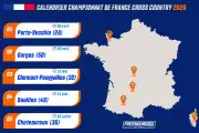 Le Championnat de France de Cross-Country 2026 annonce son calendrier ! Le Championnat de France de Cross-Country 2026 annonce son calendrier !
