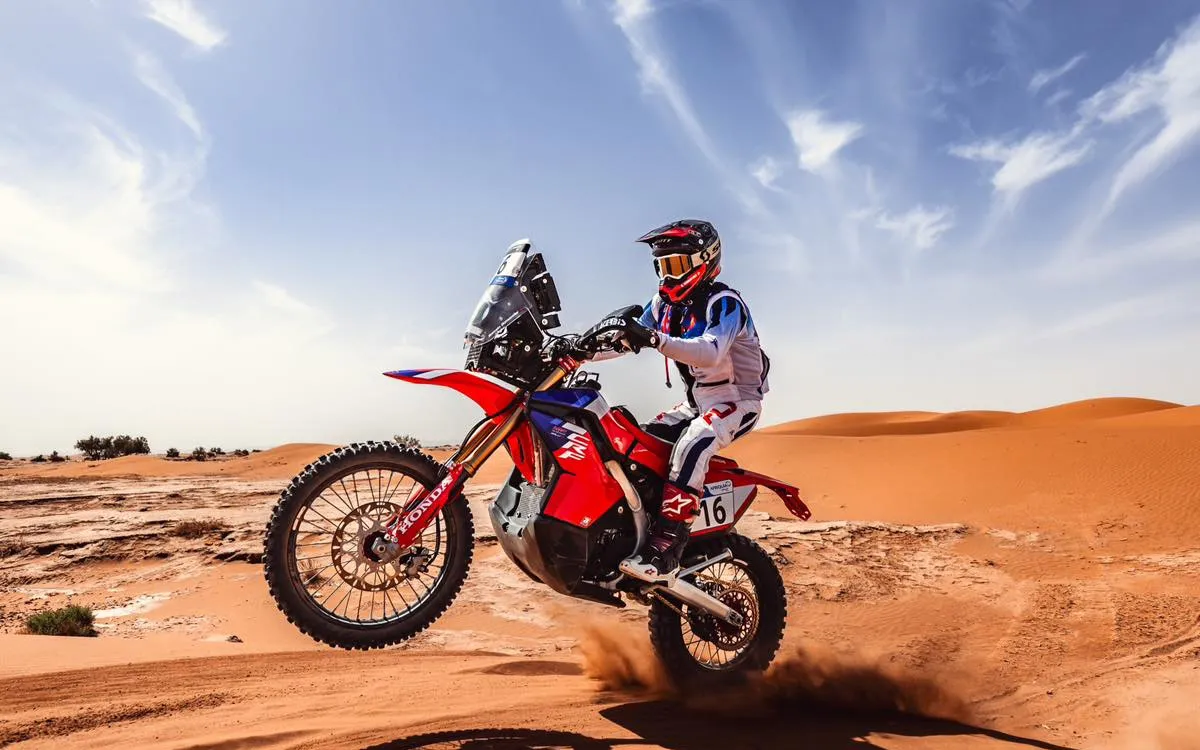 romian dumontier honda rallye dakar
