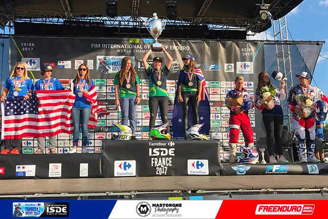 france filles podium iSDE 2017