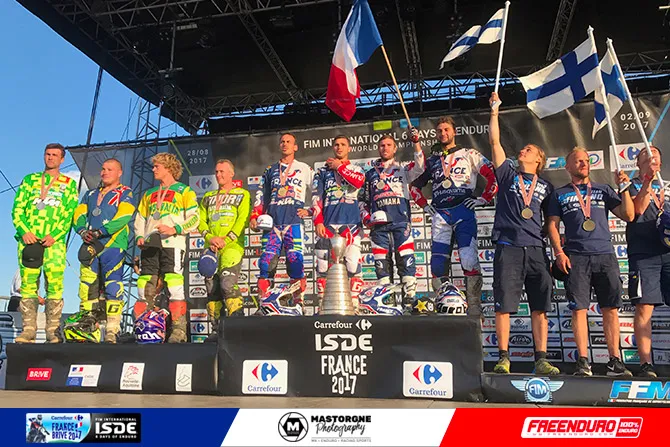 france podium iSDE 2017