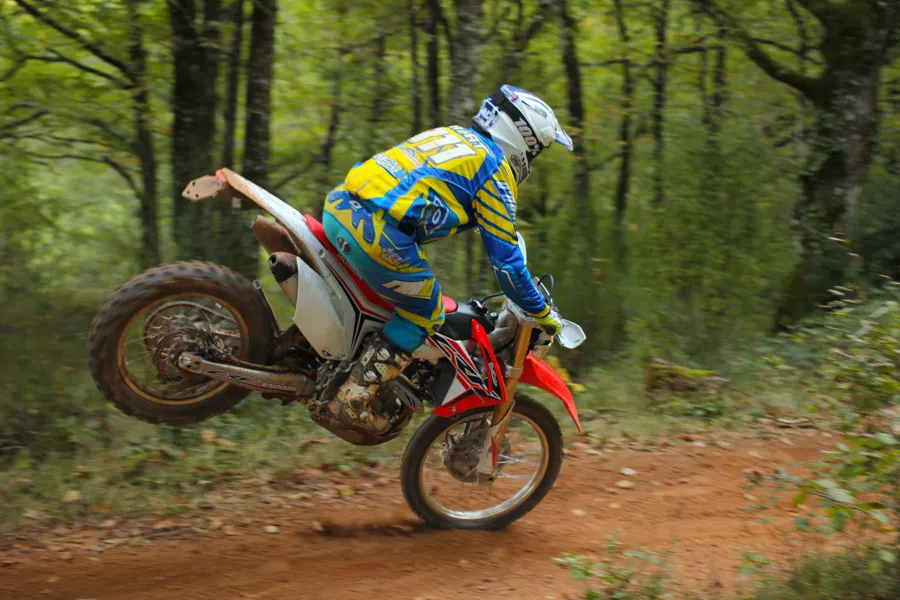 Pilote Freenduro moto Honda enduro CRF 