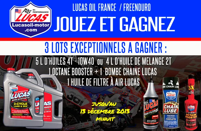jeu concours Lucas Oil France