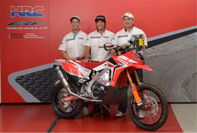 Le Team HRC Honda Joan Barreda et RODRIGUES HELDER Team HRC Honda Dakar