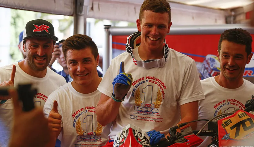 2016 ou l'année du premier titre mondial pour le pilote Bitannique qui a fait toute sa carrière che Beta steve holcombe Beta 300RR 2016 endurogp