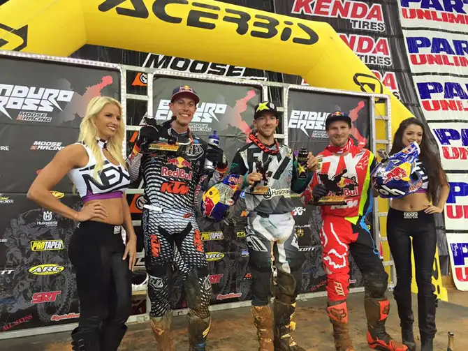 Le podium final de cette première manche AMA Endurocross 2016 AMA EnduroCross rd 1 16
