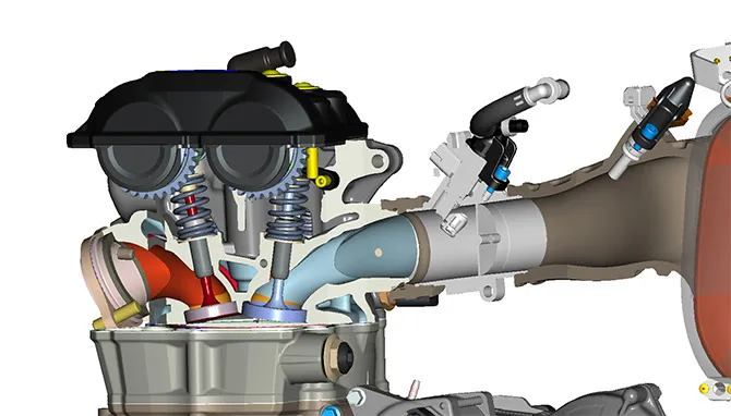 Le système de double injection d'essence moteur beta 4T 2018