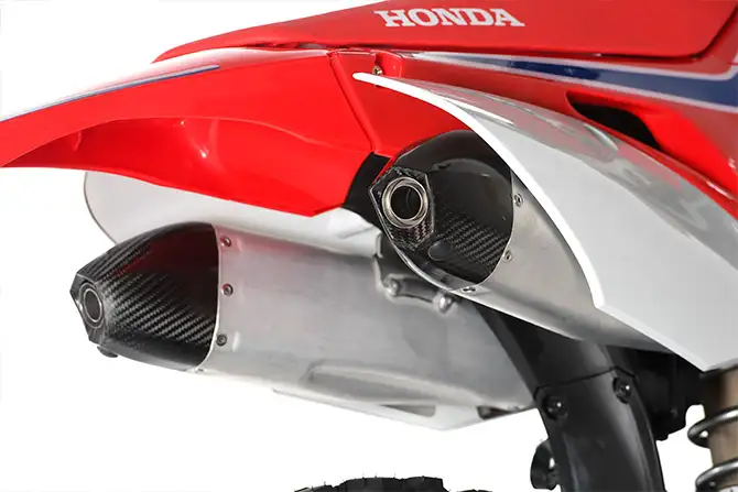 silencieux double echappement honda 250crf