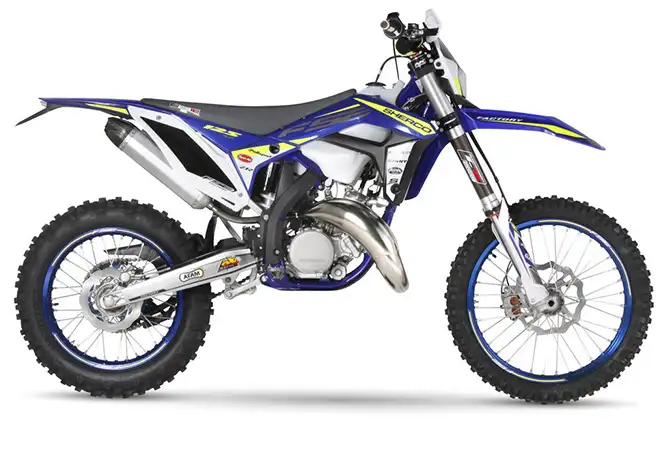 La 125 Sherco en version Factory enduro 2018 moto enduro sherco 125 SE factory 2018