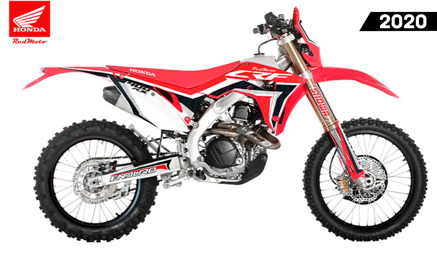 moto enduro Honda CRF 400RX ESP 2020 Redmoto