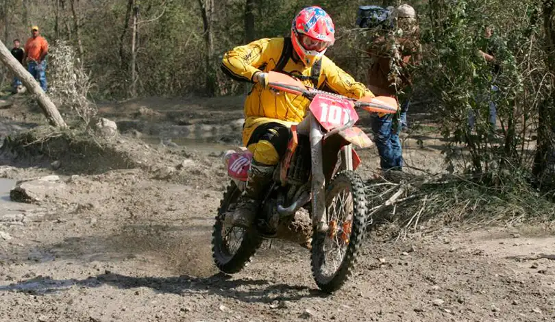 En 2007 pour sa première expérience en GNCC US , Knight est allé taxer les Américains chez eux david knight 2007