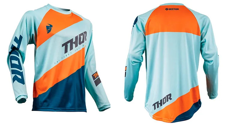 Le maillot Sector en colori SKY SLATE maillot thor mx sector 2019