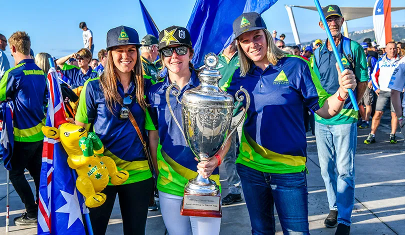 L'équipe féminine Australienne qui domine sans partage les 6 jours depuis 7 années pilotes feminines australien ISDE 2018