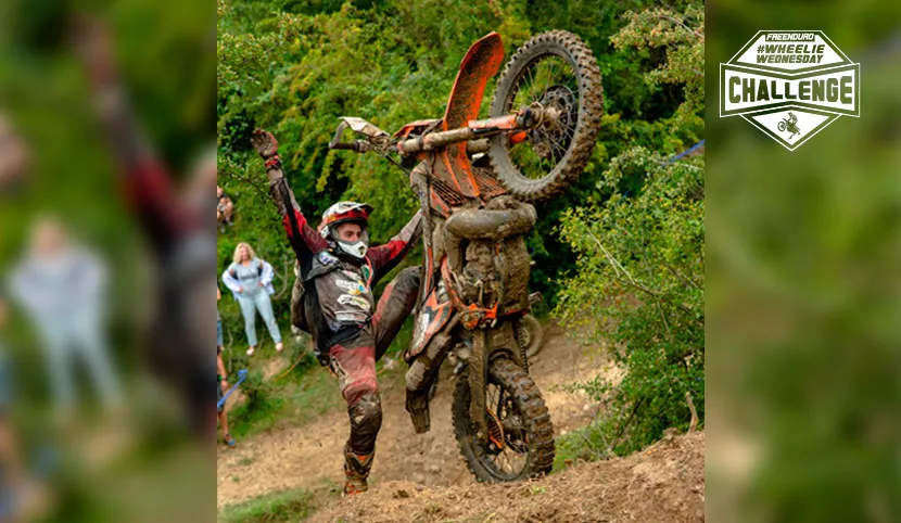 photo chute pilote enduro