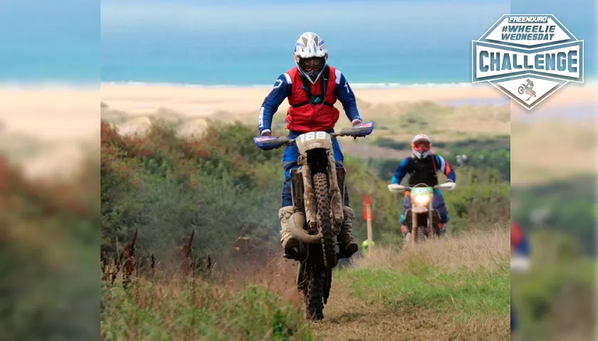 Wheeling moto 125 enduro Sherco