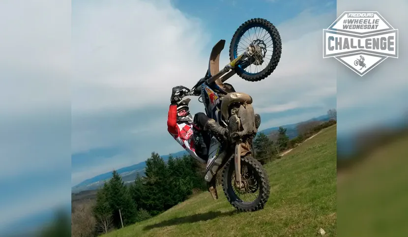 photo chute pilote enduro