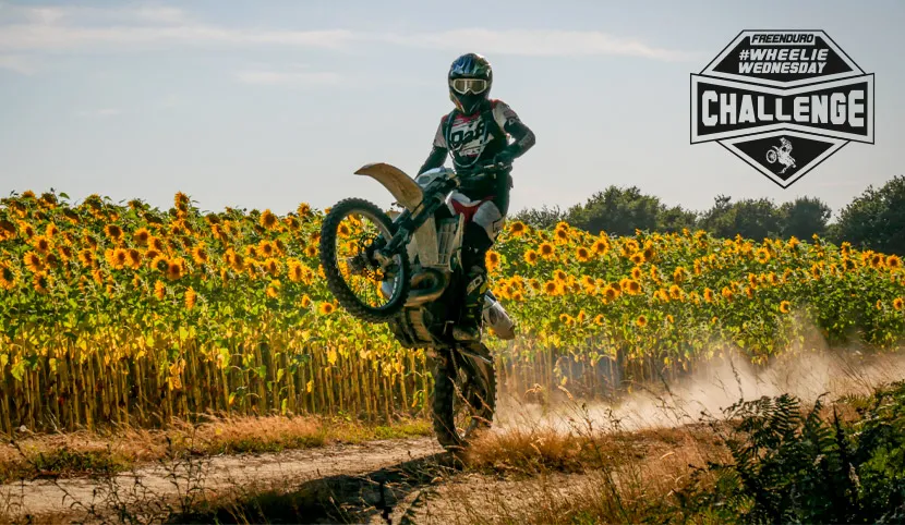 Wheeling Gas Gas moto enduro  