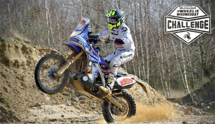 Edouard Charles de Moor au guidon de sa 450 Yamaha 
