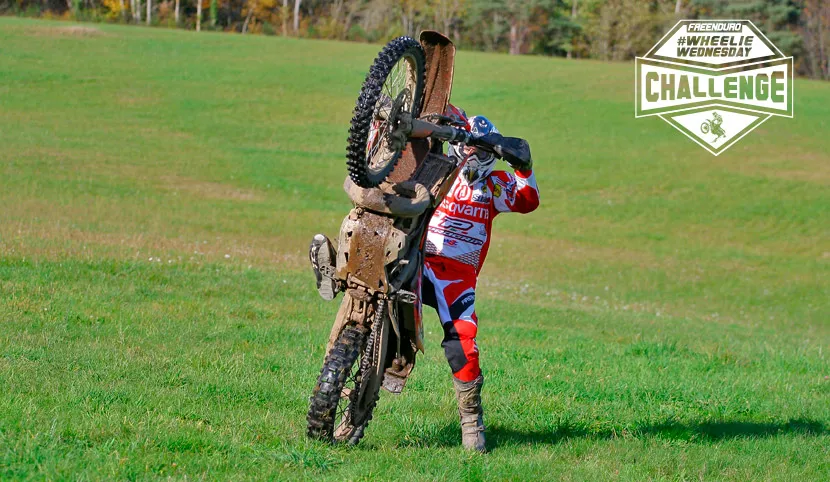 Wheeling Gas Gas moto enduro  