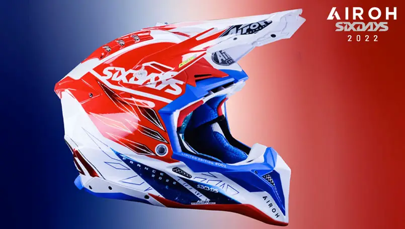 Le casque AIROH Aviator Six Days France 2022