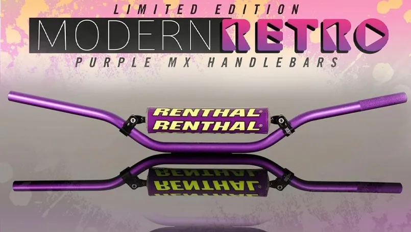 Guidon enduro Renthal vilotet modern rétro 