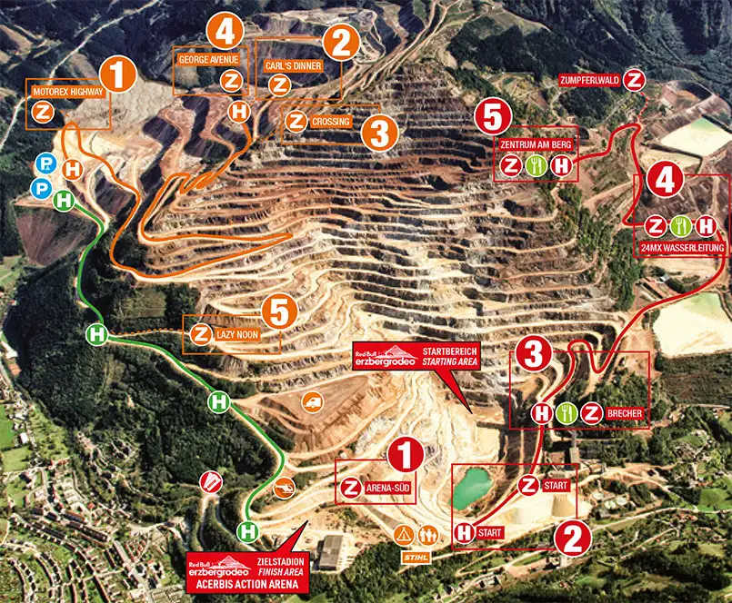 plan parcours ezrbegrodeo 2019