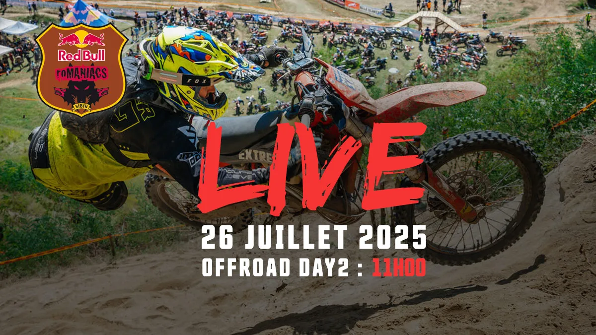 Live Red Bull Romaniacs 2025 arrivée