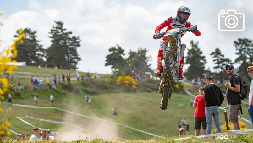 Photo pilote enduro 125 Fantic Trèfle Lozérien