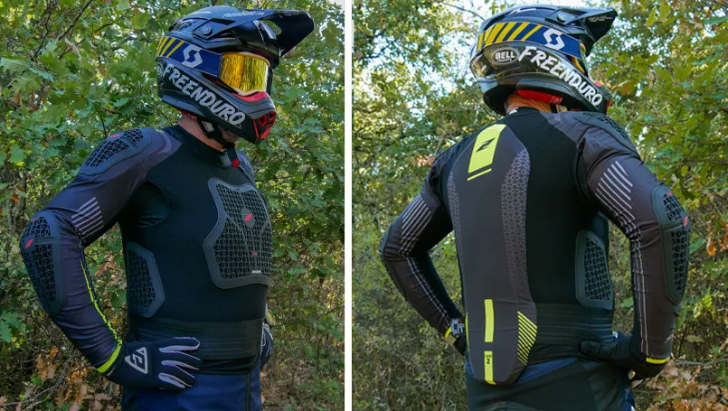 Zandonà NetCube X7 Protettore Per Petto E Schiena – Livello 2, Tecnologia Net3, Certificato FMI Per Motocross E Supermoto, Nero Taglia S