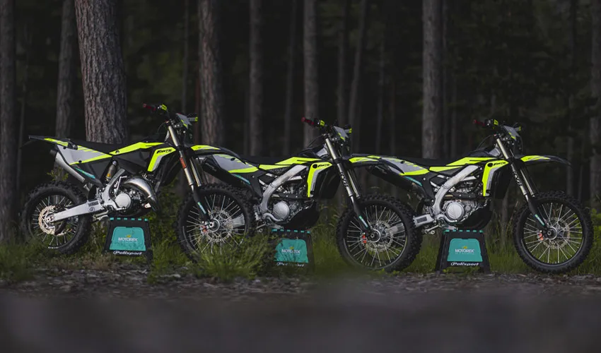3 motos Fantic enduro 2024
