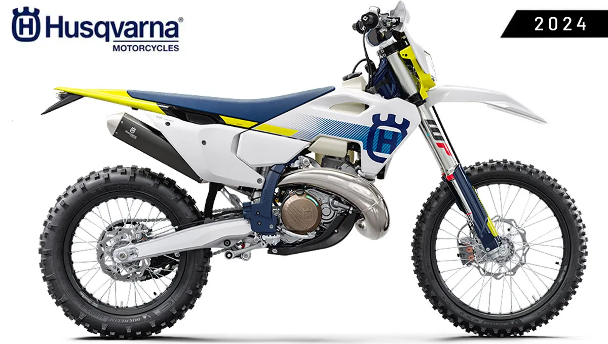 Moto Husqvarna enduro 2024 : modèle 300 TE  2temps