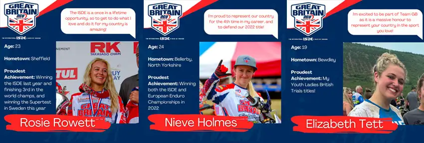 team UK ISDE women 2023