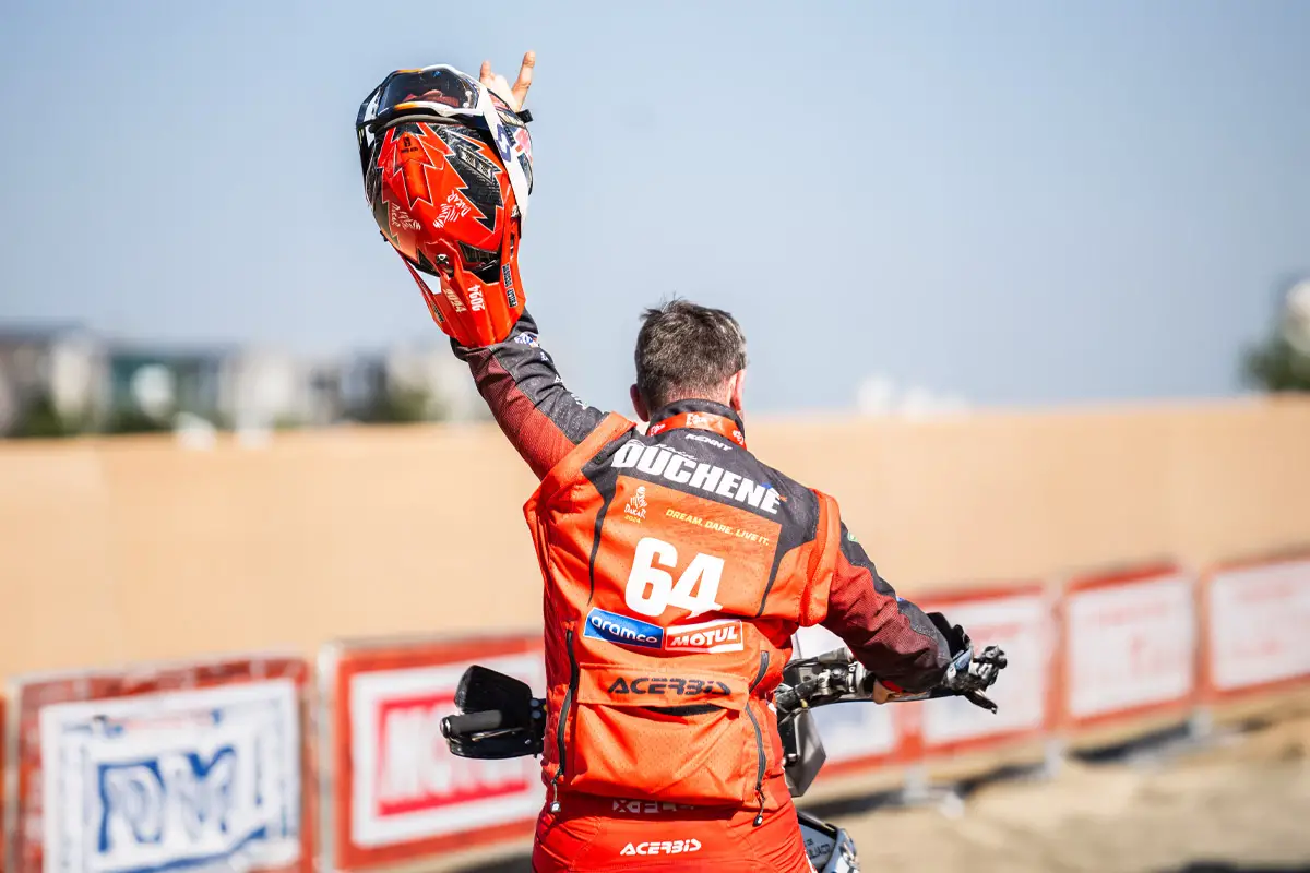 Romain Duchène, mon Dakar en malle moto : « ça reste la course la plus dure que j’ai pu faire »