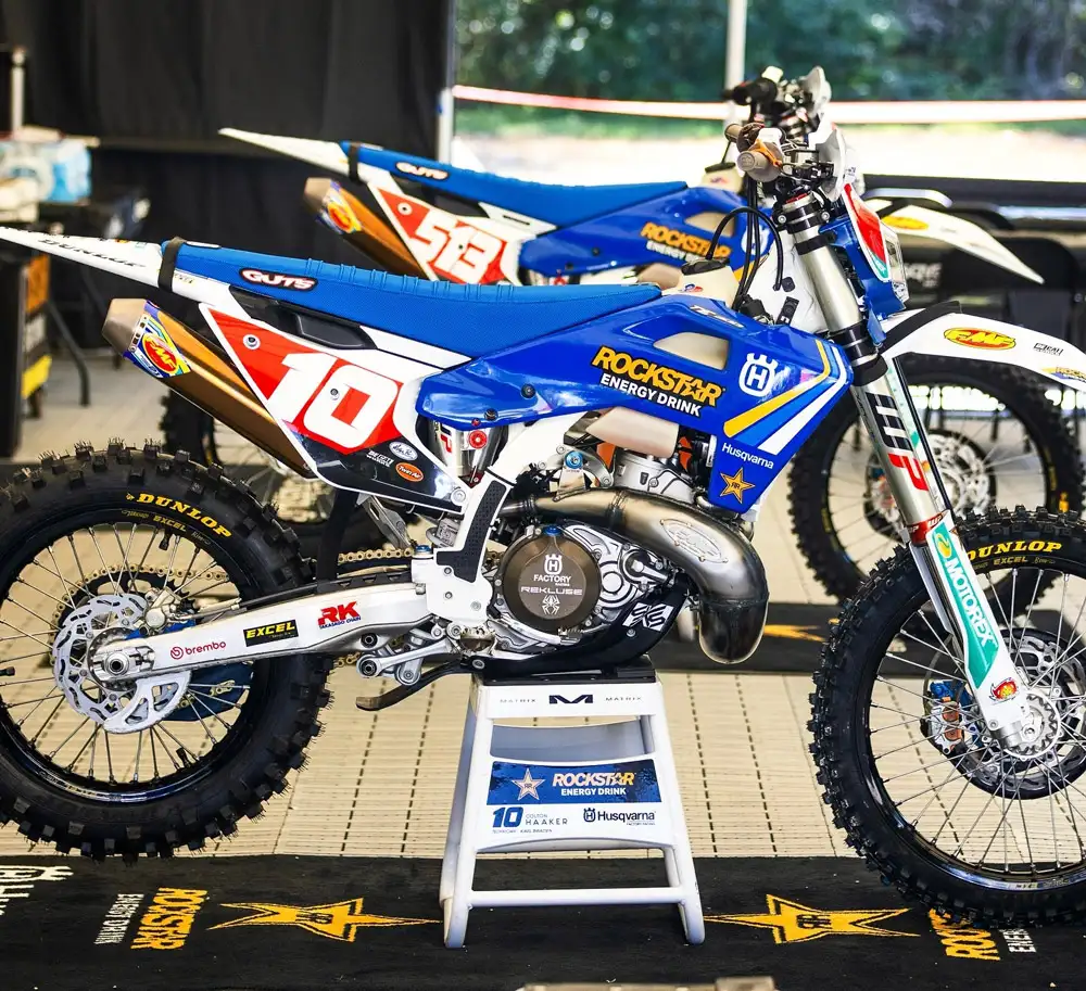 husqvarna 300 TE enduro deco bleu USA